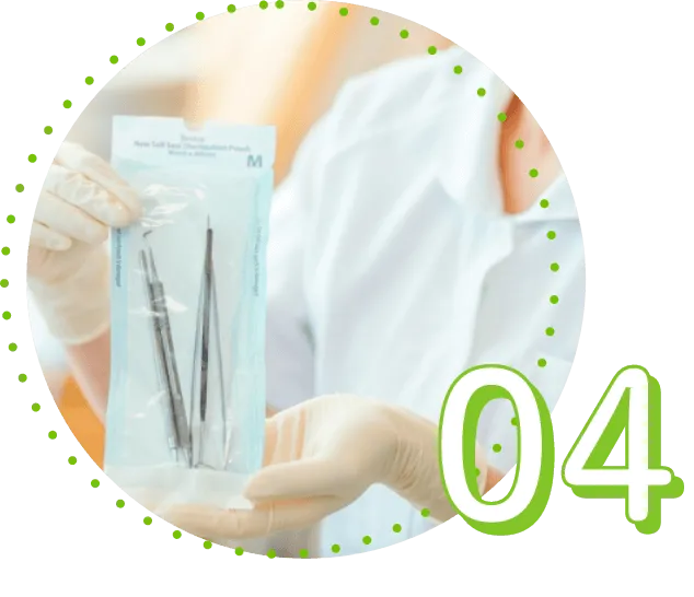 充実の設備と安心の感染予防・滅菌体制